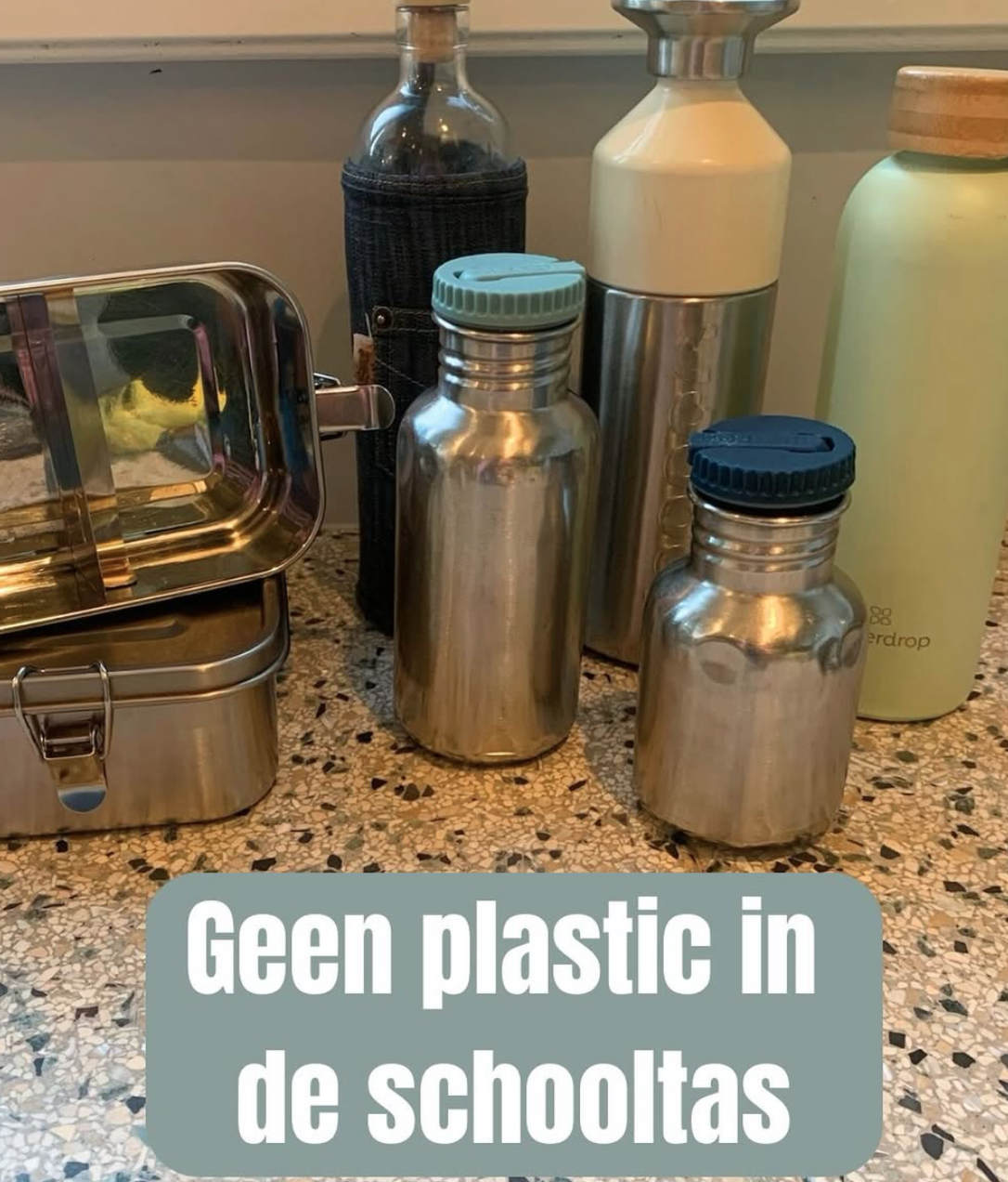 Geen plastic in de schooltas
