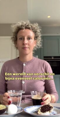 Een wereld van verschil en bijna evenveel calorieën.