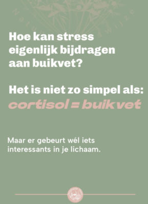 Hoe kan stress eigenlijk bijdagen aan buikvet?