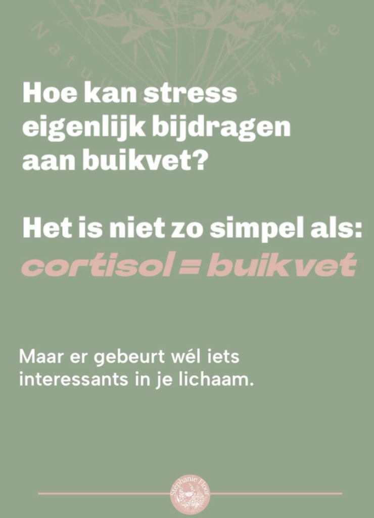 Hoe kan stress eigenlijk bijdagen aan buikvet?